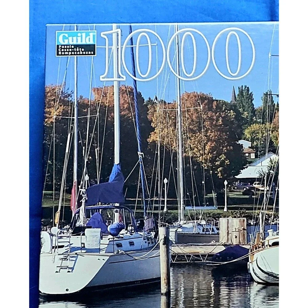 Vintage 2001 Guild by Hasbro 1000pc Lake Superior Harbor Bayfield WI Puzzle NEW